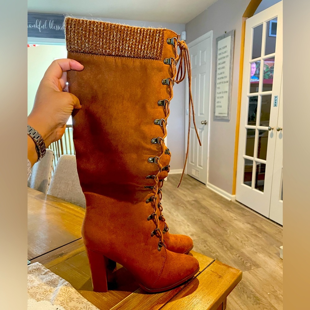 High heel boots from JUST FAB